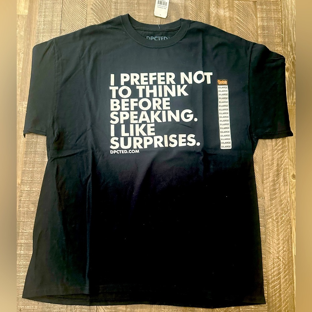 Black Graphic Short Sleeved Tee